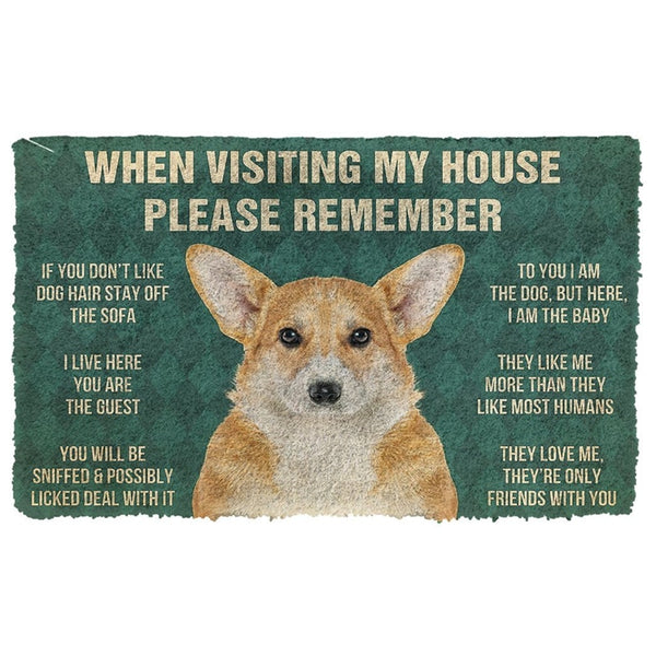 Cute Pug Dogs Doormat