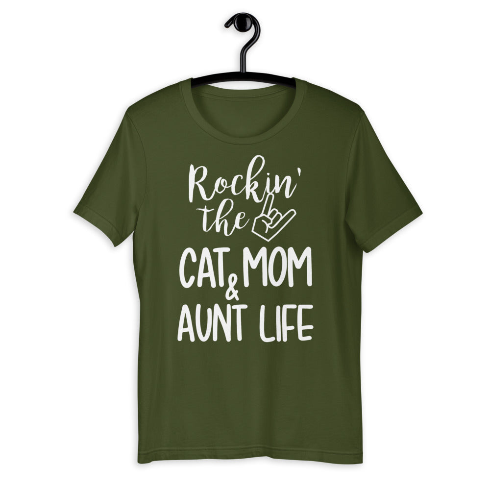 Cat Mom & Aunt Life Unisex T-shirt