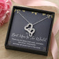Best Mom In The World Double Hearts Necklace