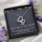 Best Mom In The World Double Hearts Necklace