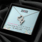 I Love You Mom Double Hearts Necklace