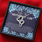 Best Mother-In-Law Double Hearts Necklace