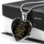 To My Cat Luxury Heart Necklace