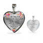 To My Cat Luxury Heart Necklace