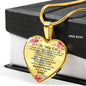 To My Cat Luxury Heart Necklace