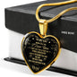 To My Cat Luxury Heart Necklace