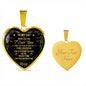 To My Cat Luxury Heart Necklace