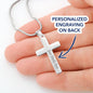 To My Mother-In-Law Personalized Cross Necklace