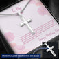 To My Mom Personalized Cross Necklace