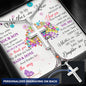 To My Mother-In-Law Personalized Cross Necklace