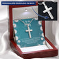To The Best Mom Personalized Cross Necklace