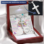 To My Mother-In-Law Personalized Cross Necklace