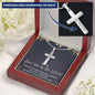 Best Mom In The World Personalized Cross Necklace