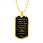 To My Cat Luxury Dog Tag