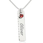 Personalized Birthstone Name Necklace