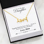 Together Forever Scripted Love Necklace