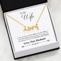 Forever and Always Scripted Love Necklace
