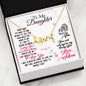 Mom To Daughter Scripted Love Necklace