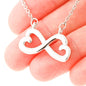 Husband To Wife Infinity Hearts Necklace