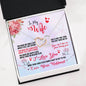 Husband To Wife Interlocking Hearts Necklace