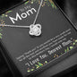 I love You Mom Love Knot Necklace