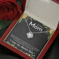 I love You Mom Love Knot Necklace