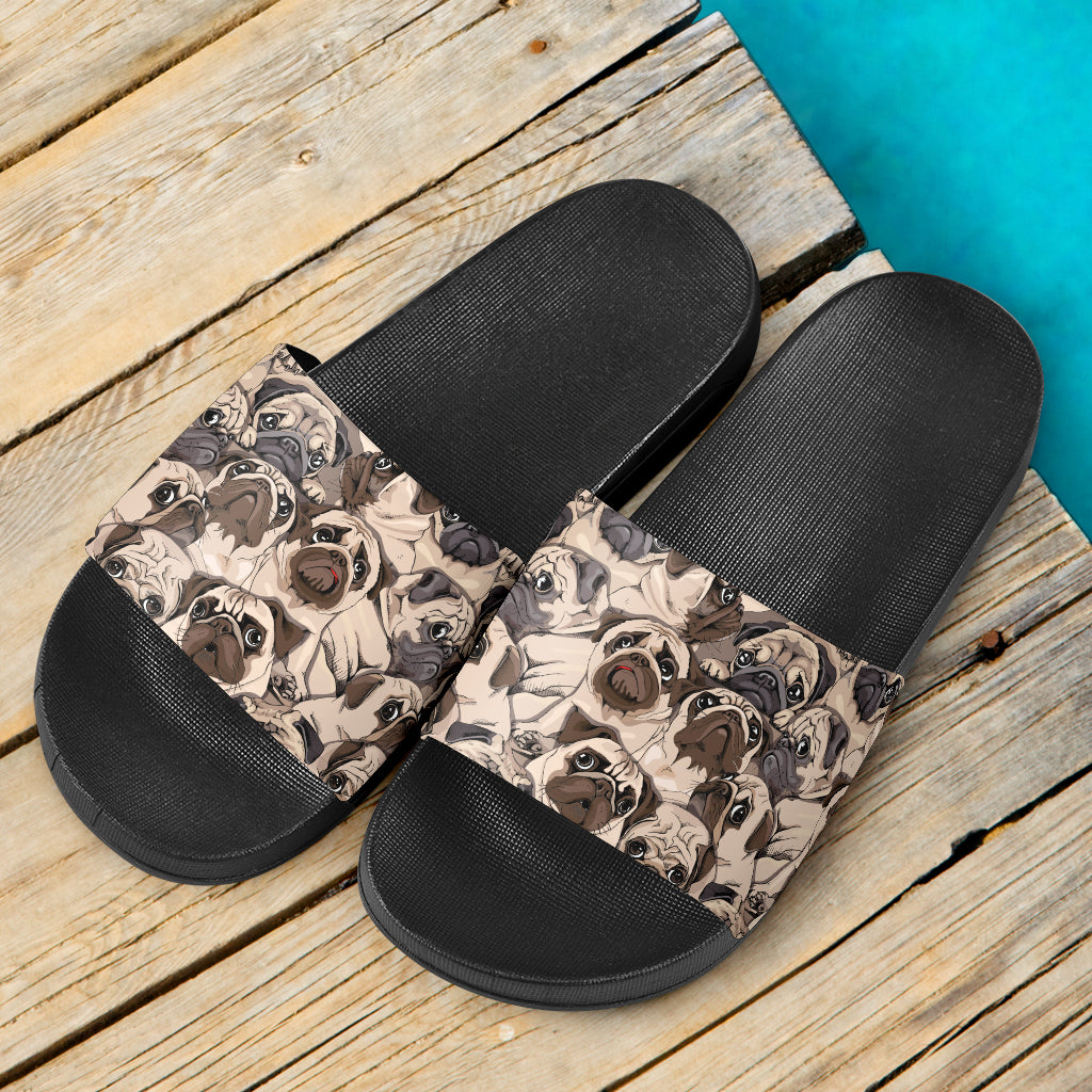 Cute black slide discount sandals