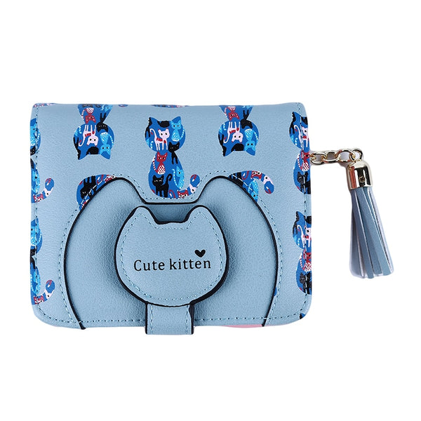 Cute Cartoon Cat Women Wallet