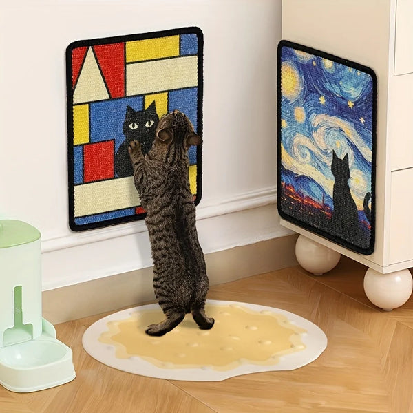 Durable Wall-Mounted Cat Scratching