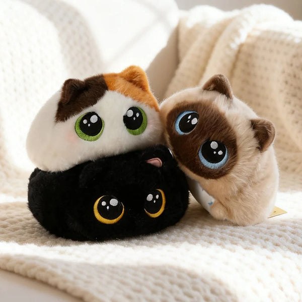 Adorable Round Cat Plush Toy