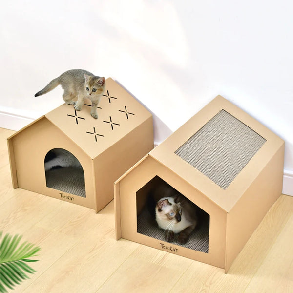 Cat Cardboard Scratching House