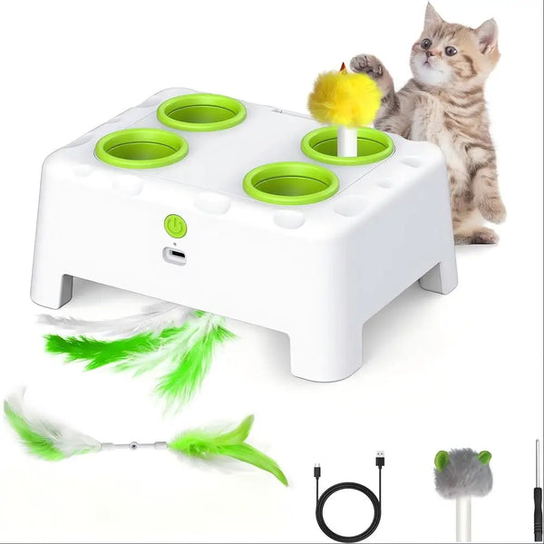 Smart Automatic Whack-A-Mole Cat Toy