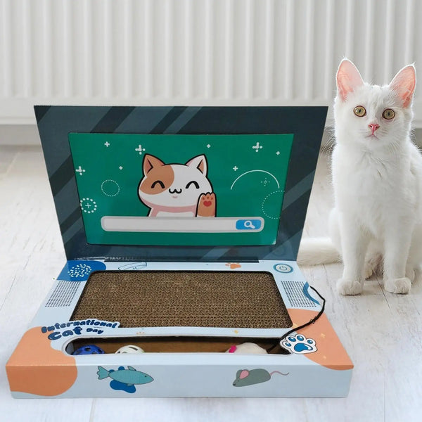 Laptop Shaped Cat Scratcher