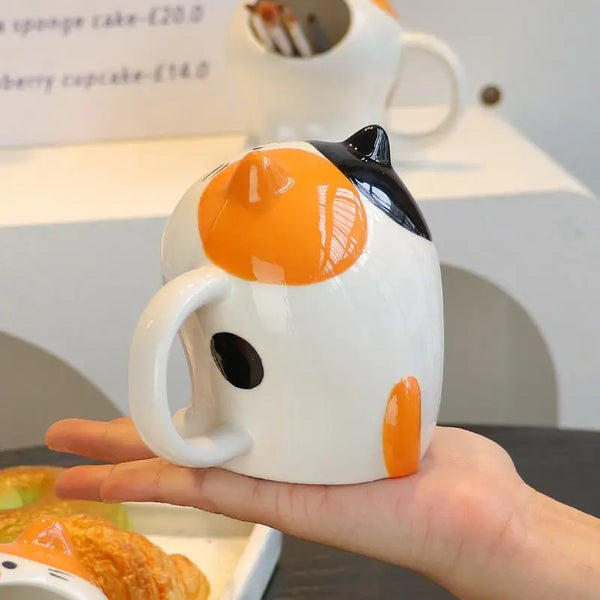 Big Mouth Cat Ceramic Mug