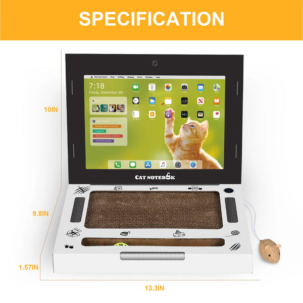 Cat Scratcher Pad Laptop Design