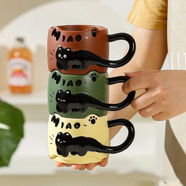 Cute Creative Cat Stacked Cups
