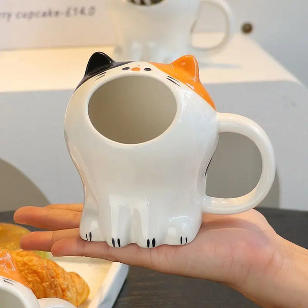 Big Mouth Cat Ceramic Mug
