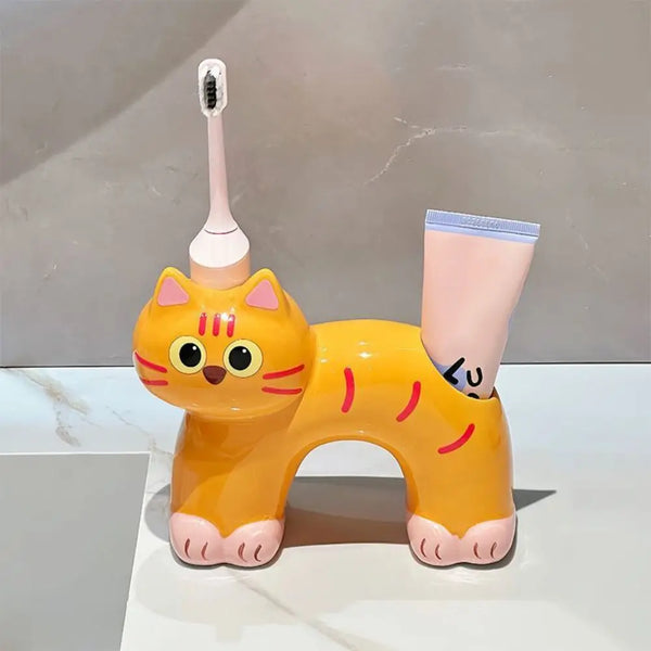 Ceramic Cat Toothbrush Holder