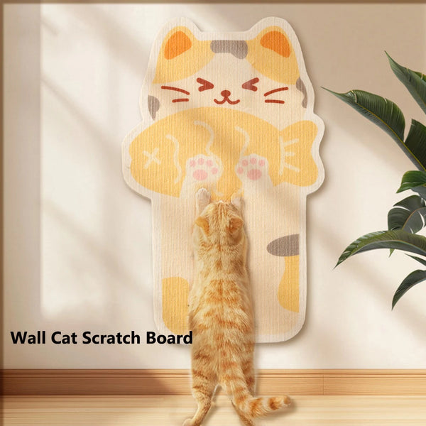 Wall-Mounted Cat Scratching