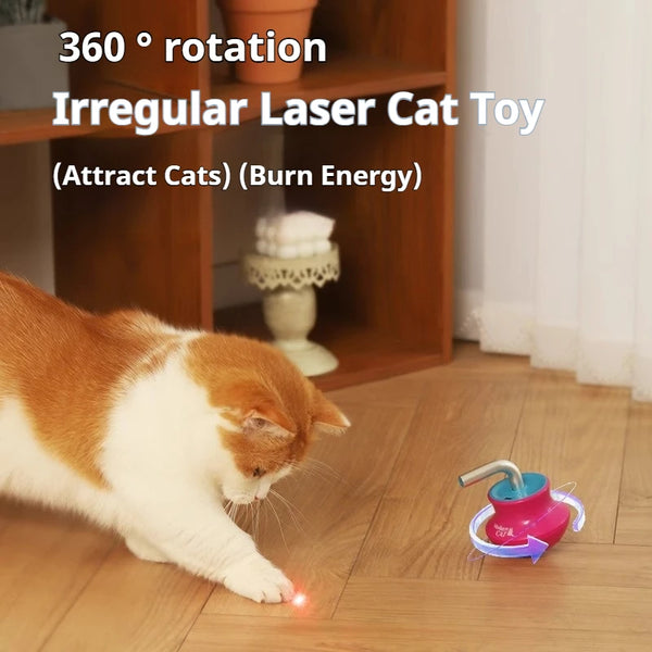 360° Rotating Irregular Laser Cat Toy