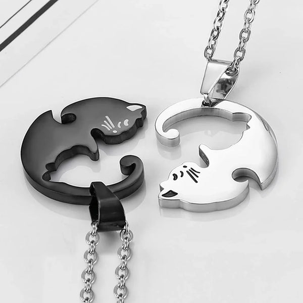 Yin Yang Cat Necklaces
