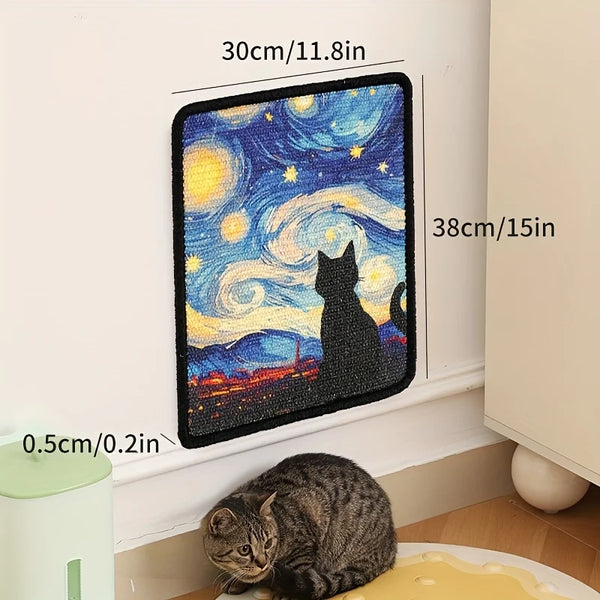 Durable Wall-Mounted Cat Scratching