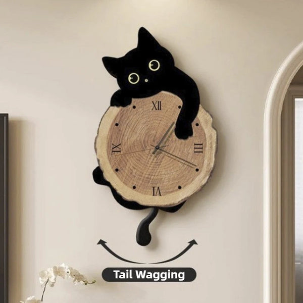 Cartoon Cat Wall Clock