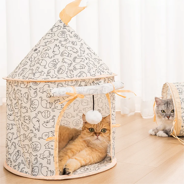 2-in-1 Cat Nest and Tunnel