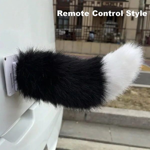 Cute Electric Wagging Plush Cat Tail