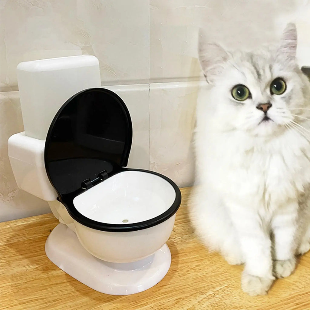 Automatic Cat Toilet Shape Water Dispenser
