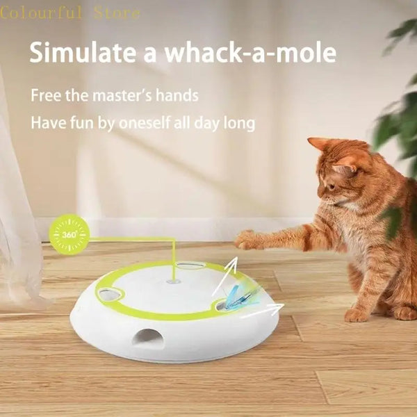 Rotating Featherings Kitten Toy