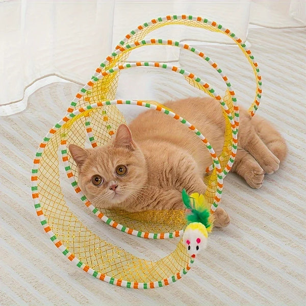 Funny Folded Cat Tunnel