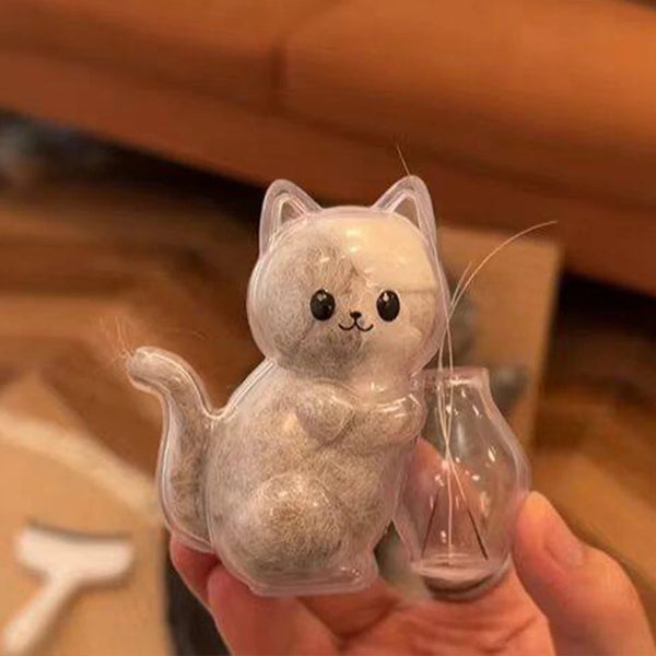 Transparent Cat Hair Storage Whiskers Collector
