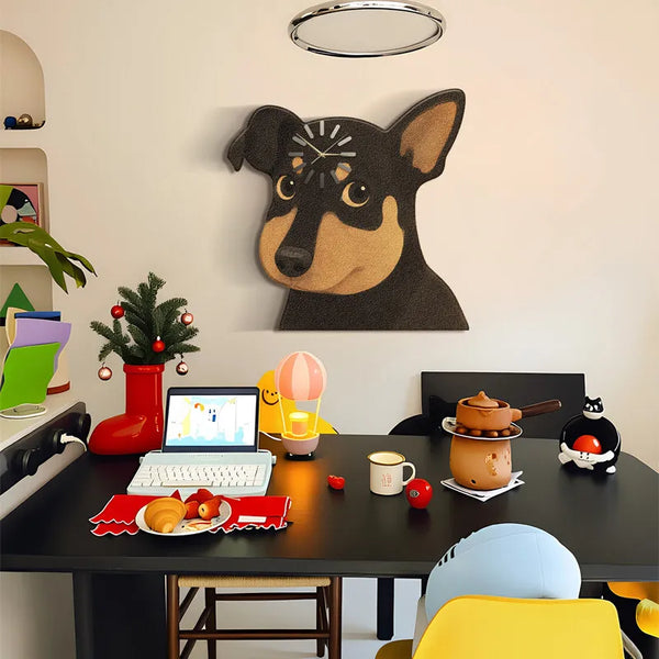 Funny Black Cat Wall Clock